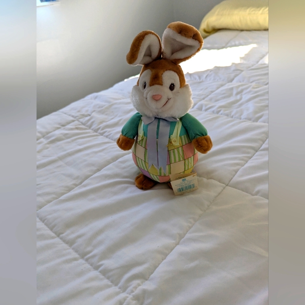 - Bloomer Bunny Plush Stuffed Animal Vintage Easter Rabbit 1989 Ame…